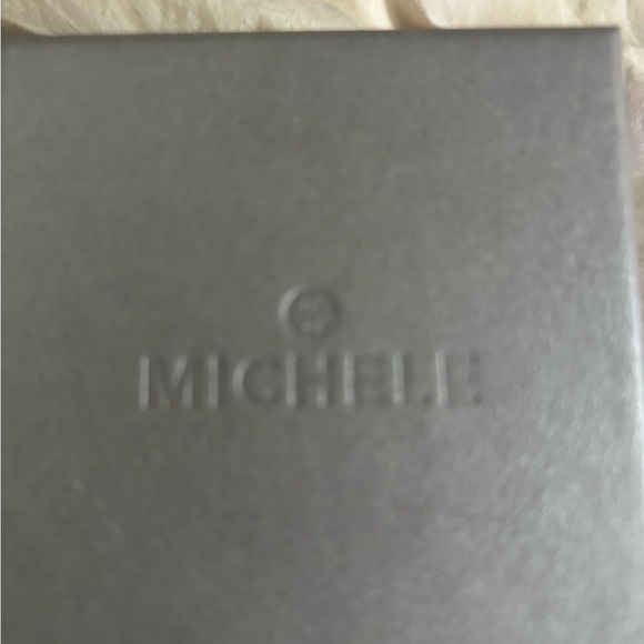 Michele Metallic Silver Box